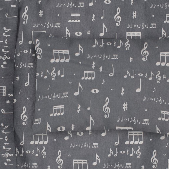 Βρεφική Μαξιλαροθήκη Dimcol Πεντάγραμμο 445 Γκρι 35x45