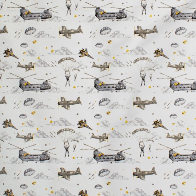 Σεντόνι Λίκνου Dimcol Airforce 195 White-Grey...