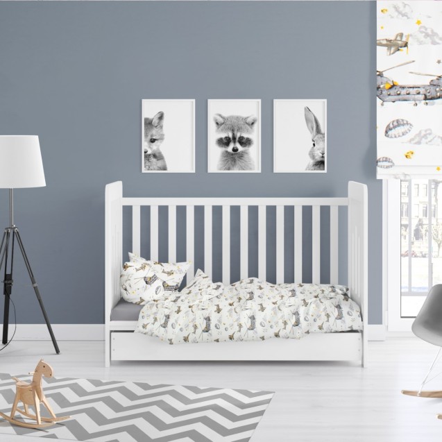 Σετ Σεντόνια Κούνιας 3 Τεμαχίων Dimcol Airforce...