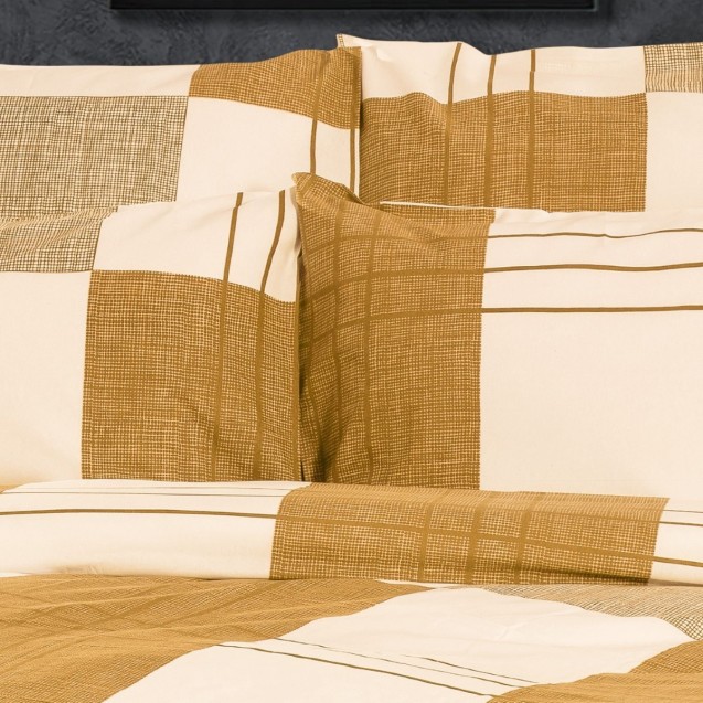 Μαξιλαροθήκη Dimcol Κίρκη 437 Golden Beige 50x70