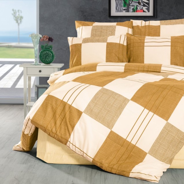 Πάπλωμα Μονό Dimcol Κίρκη 437 Golden Beige 160x240