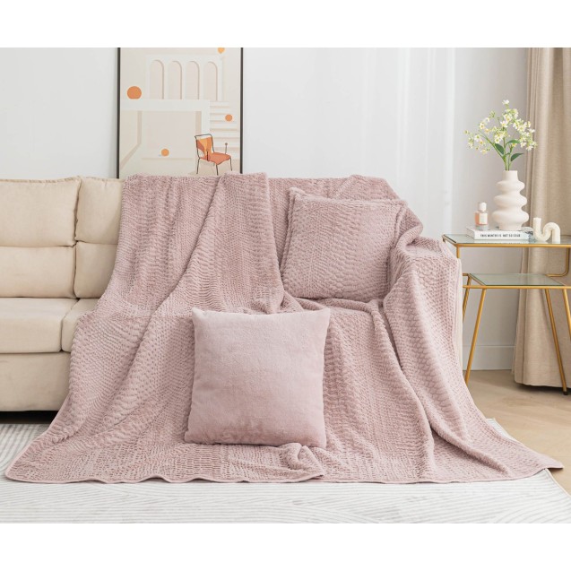 Ριχτάρι Τριθέσιου Silk Fashion NX201 Pink 180x320