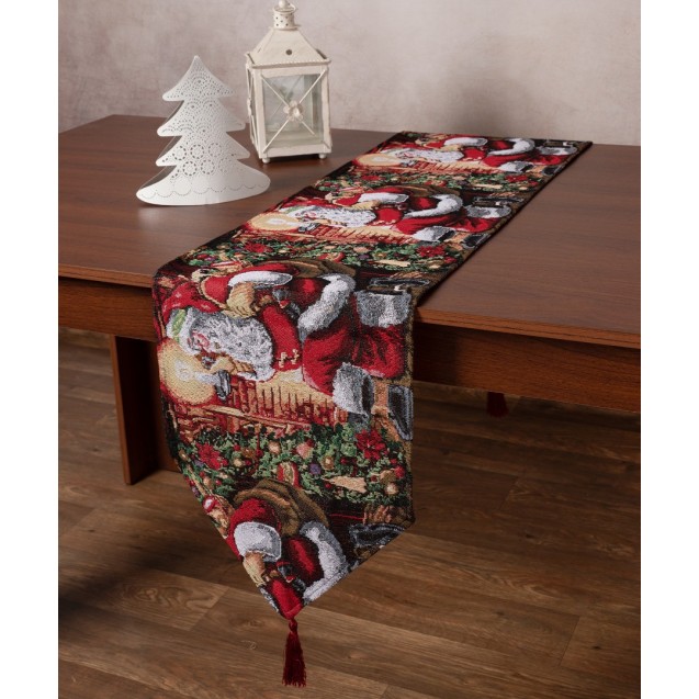 Χριστουγεννιάτικο Runner Silk Fashion W351-130...