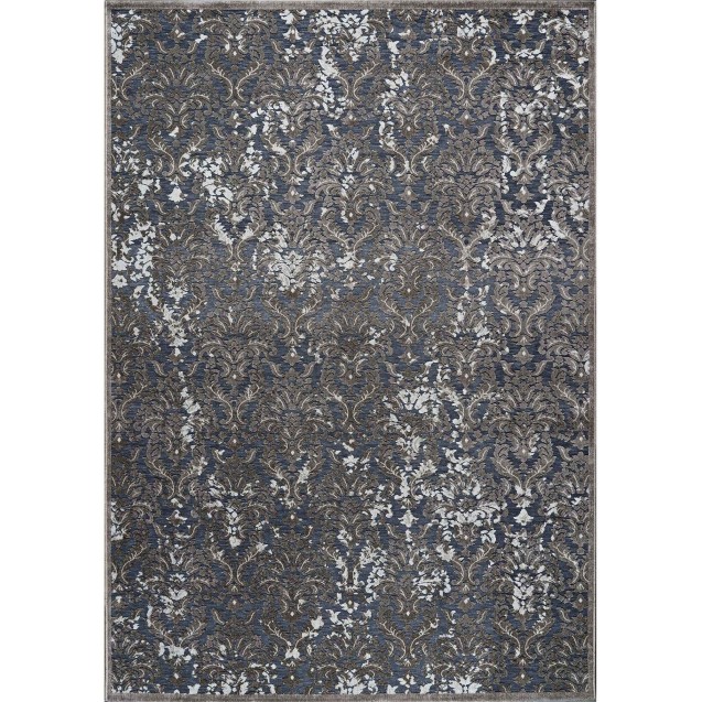 Χαλί Στρόγγυλο Madi Branches Grey Δ140