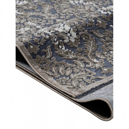 Χαλί Στρόγγυλο Madi Branches Grey Δ140