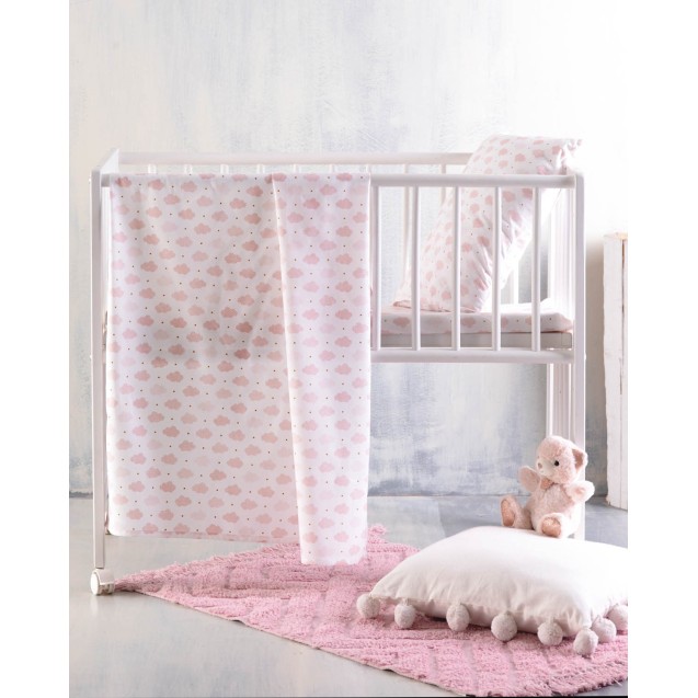 Σετ Σεντόνια Κούνιας 3 Τεμαχίων Rythmos Cloudy...