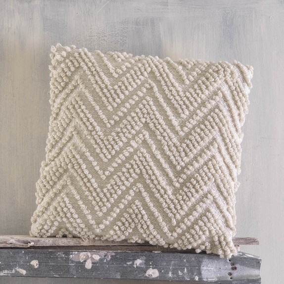 Μαξιλάρι Διακόσμησης Rythmos Raffia Εκρού 45x45