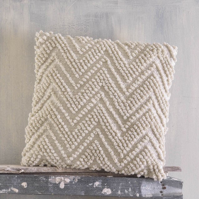 Μαξιλάρι Διακόσμησης Rythmos Raffia Εκρού 45x45