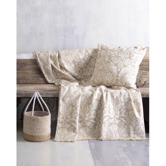 Ριχτάρι Πολυθρόνας Rythmos Vilano Εκρού-Μπεζ 180x160