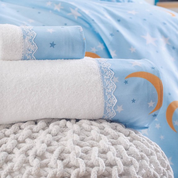 Σετ Βρεφικές Πετσέτες 2 Τεμαχίων Rythmos Moonlight Μπλε