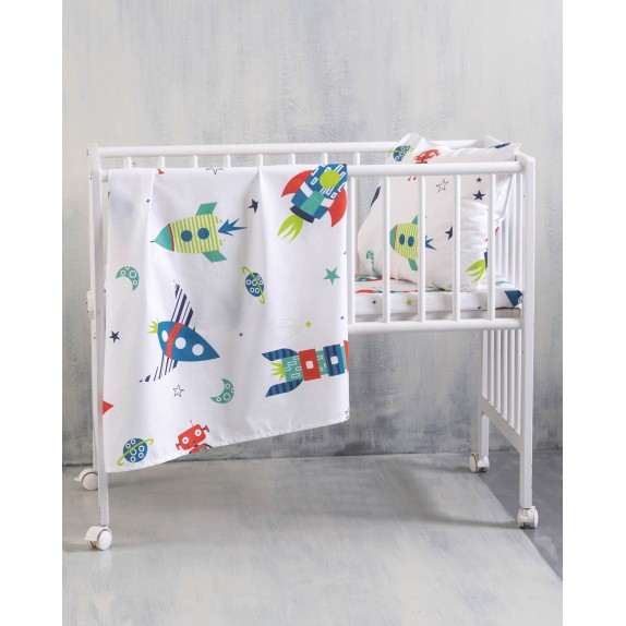 Σετ Παπλωματοθήκη Κούνιας 2 Τεμαχίων Rythmos Astronio...