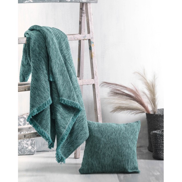 Ριχτάρι Πολυθρόνας Rythmos Essie Πετρόλ 180x160