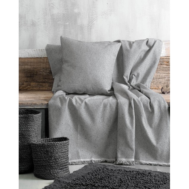 Ριχτάρι Διθέσιου Rythmos Luna Γκρι Σκούρο 180x240