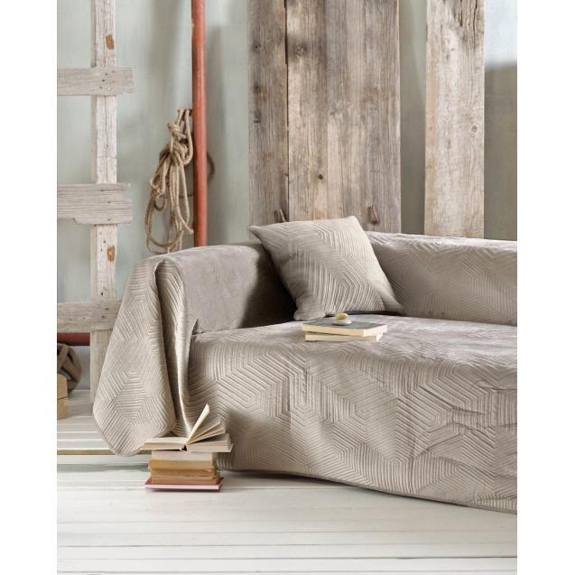 Ριχτάρι Τετραθέσιου Rythmos Selma Μπεζ 180x330