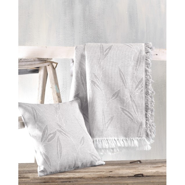 Μαξιλαροθήκη Διακόσμησης Rythmos Willow Γκρι...