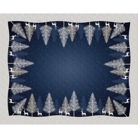 Τραπεζομάντηλο Saint Clair Christmas 2043 Blue 145x145