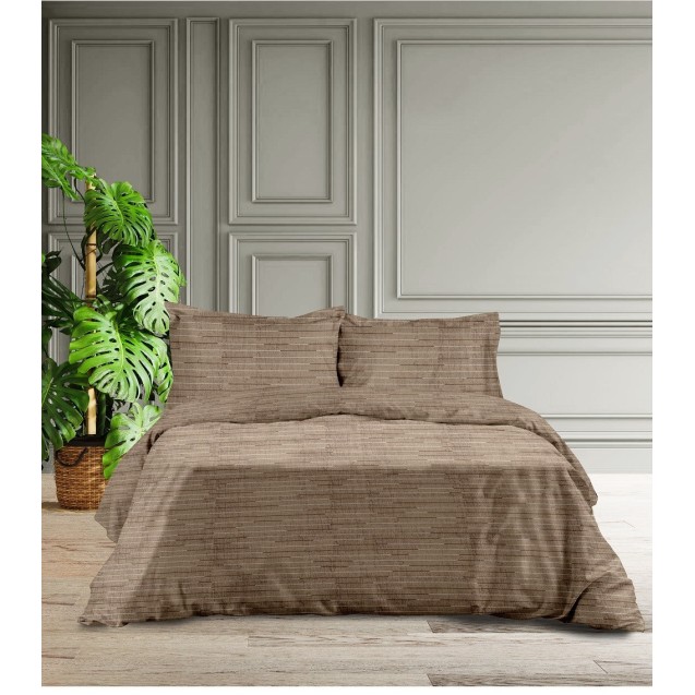 Σετ Σεντόνια Φανελένια King Size με Λάστιχο 4...