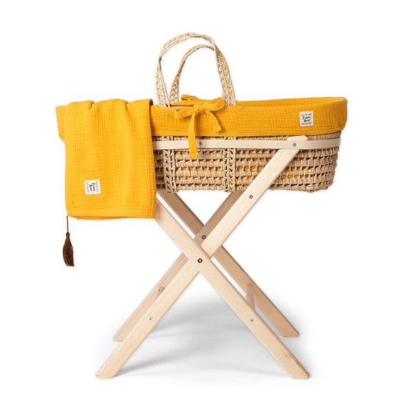 Καλαθούνα με Ξύλινη Βάση Funna Baby Marigold Mustard