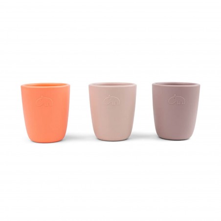 Σετ Παιδικά Ποτηράκια Σιλικόνης 3 Τεμαχίων Done by Deer Powder Mix BR76435