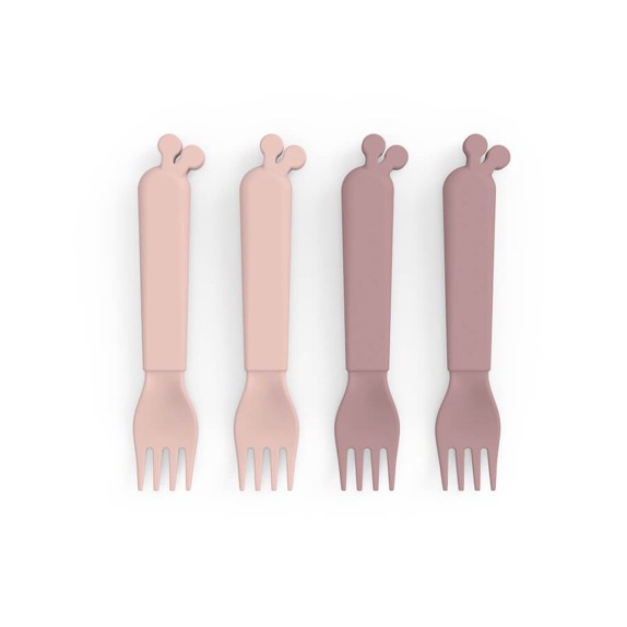 Σετ Παιδικά Πηρούνια Σιλικόνης 4 Τεμαχίων Done By Deer...