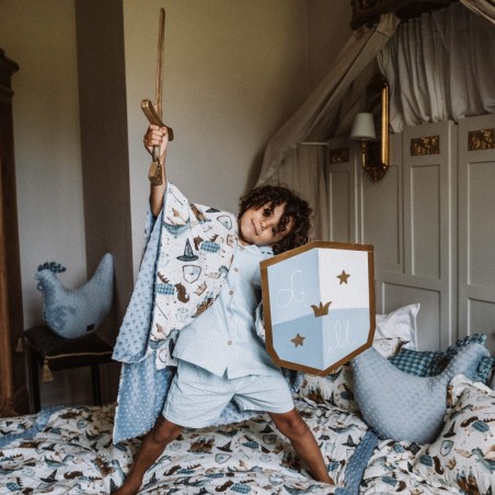 Κουβέρτα Αγκαλιάς Λεπτή La Millou Prince Wind Blue 80x100