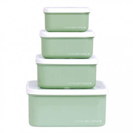 Σετ Δοχεία Φαγητού 4 Τεμαχίων A Little Lovely Company Forest Friends SBSEFF45