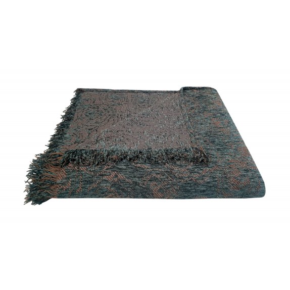 Ριχτάρι Διθέσιου ΚΟΜΒΟΣ Chenille Rose Sky Grey 180x240