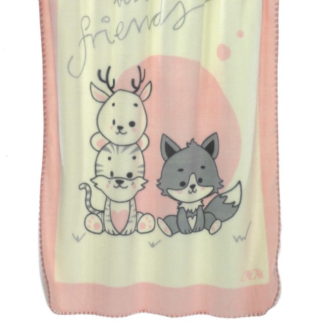 Κουβέρτα Βελουτέ Κούνιας Morven Piccola L43 Ροζ...