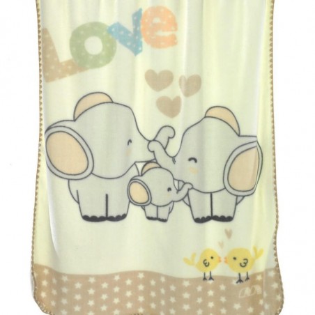 Κουβέρτα Βελουτέ Κούνιας Morven Piccola L45 Μπεζ 110x140