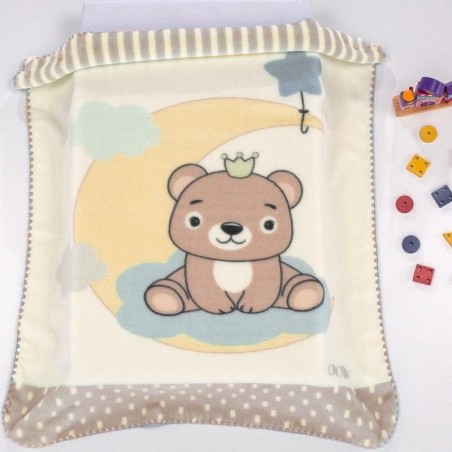 Κουβέρτα Βελουτέ Κούνιας Morven Piccola L46 Μπεζ 110x140