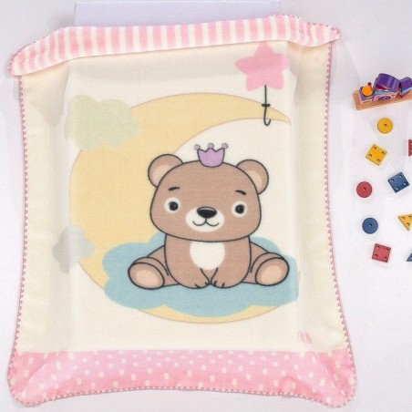 Κουβέρτα Βελουτέ Κούνιας Morven Piccola L46 Ροζ 110x140