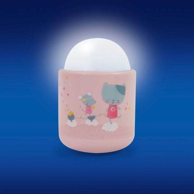 Φωτάκι Νυκτός Αυτόνομο Pabobo Pink BR76561