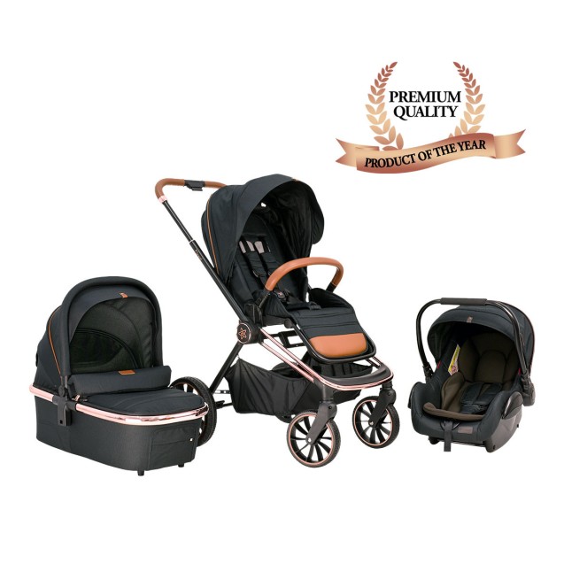 Πολυκαρότσι Bebe Stars Jewel Volcano Black 350-188