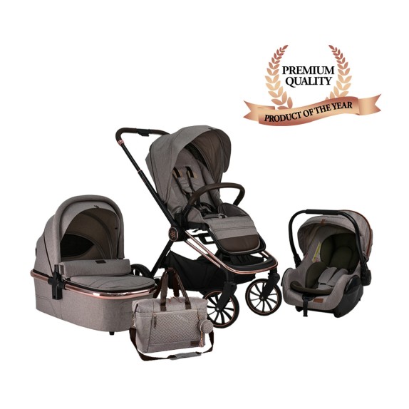 Πολυκαρότσι Bebe Stars Jewel Marble Beige 350-182