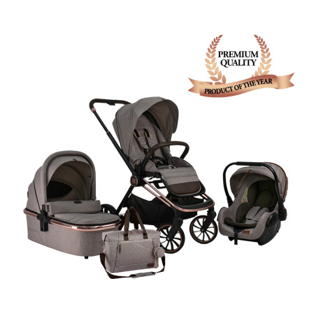 Πολυκαρότσι Bebe Stars Jewel Marble Beige 350-182