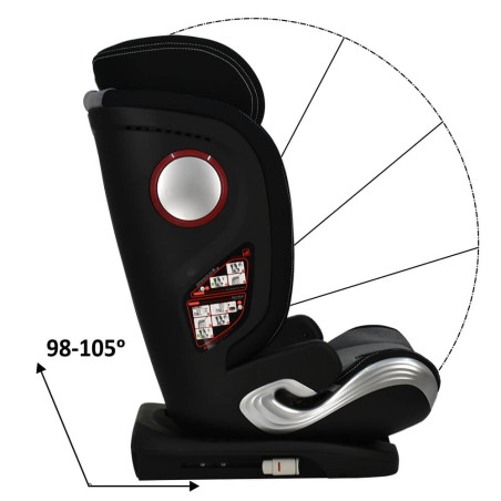 Κάθισμα Αυτοκινήτου Bebe Stars Leon Plus Isofix I-Size Grey 944-186