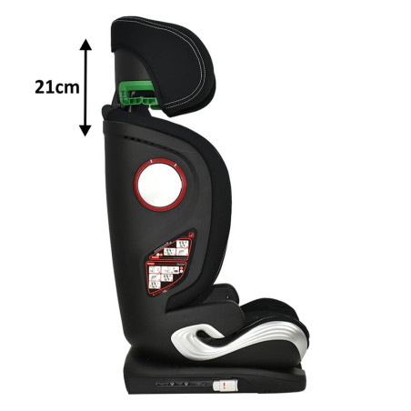 Κάθισμα Αυτοκινήτου Bebe Stars Leon Plus Isofix I-Size Black 944-188