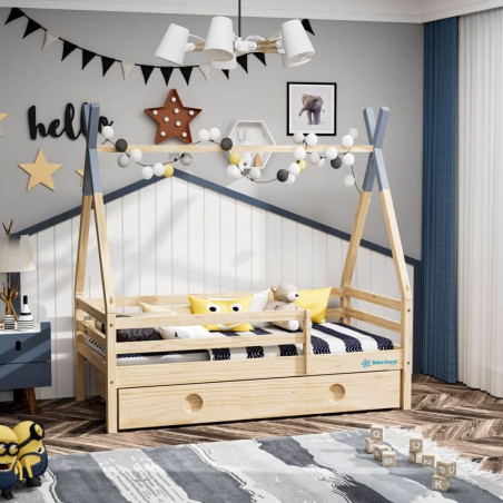 Παιδικό Κρεβάτι Bebe Stars Montessori Galaxy 438-05