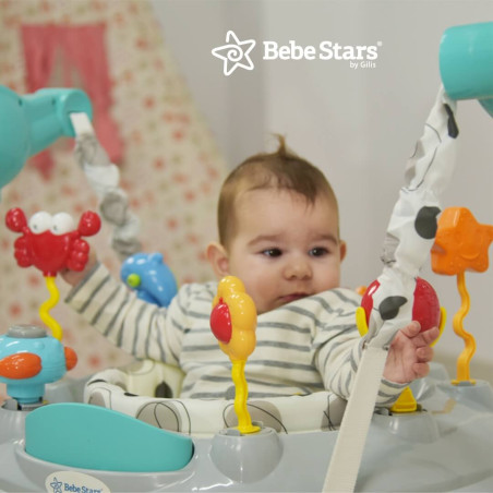 Τραμπολίνο Bebe Stars Sea Animals Γκρι 4104