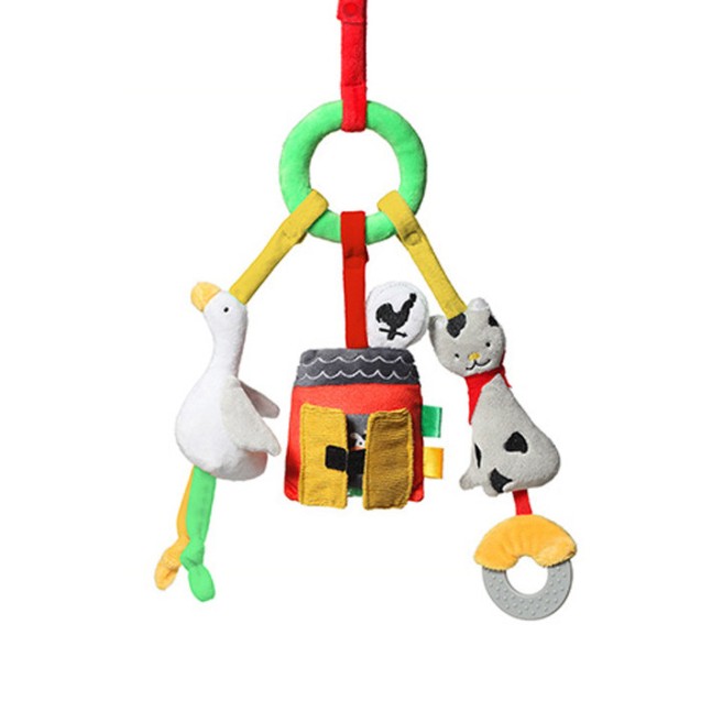 Κρεμαστό Παιχνίδι Babyono Φάρμα Με Ζωάκια BN1488