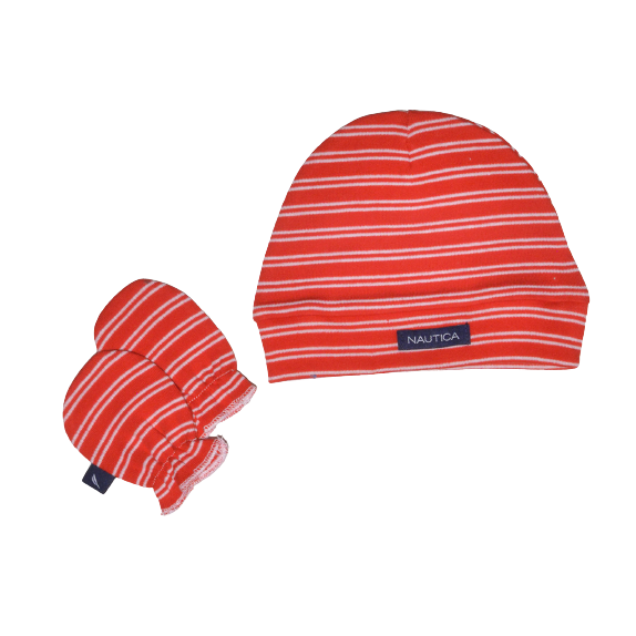 Σετ Σκουφάκι & Ζεύγος Γαντάκια Nautica des. 20 Κόκκινο με...