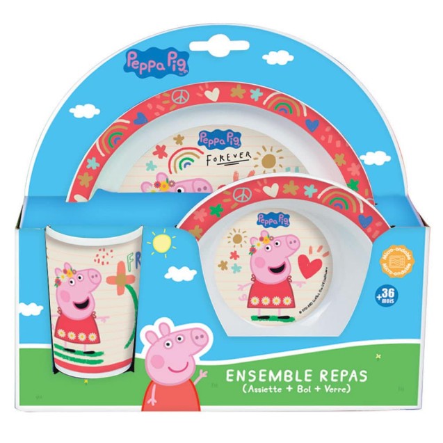 Σετ Σερβίτσιο Φαγητού 3 Τεμαχίων Ango Peppa Pig...