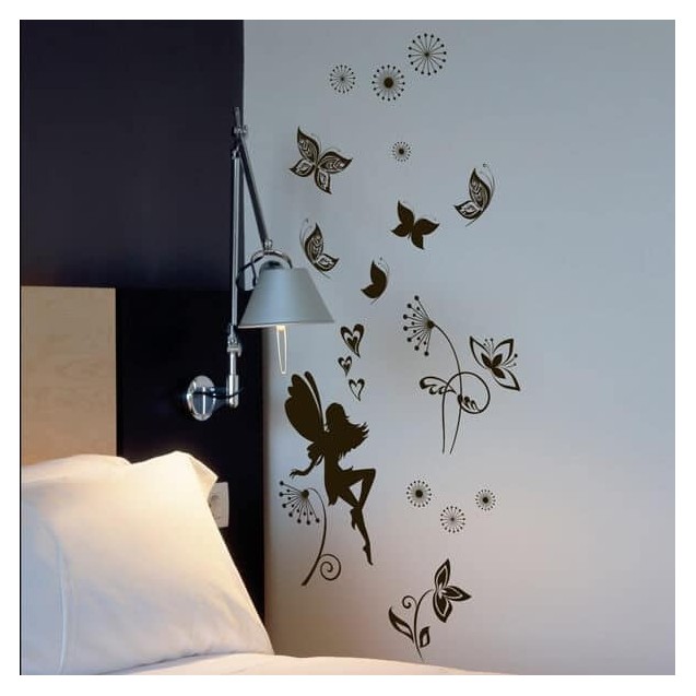Αυτοκόλλητα Τοίχου Βινυλίου Ango Dark Fairy L...