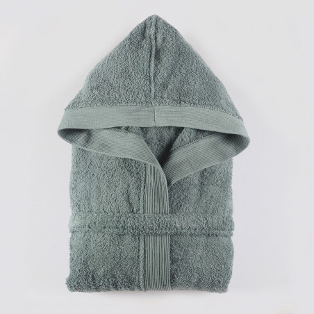 Μπουρνούζι με Κουκούλα Rythmos Amadeus Γκριζοπράσινο