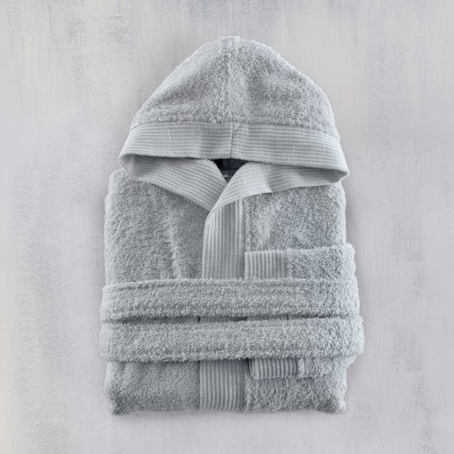 Παιδικό Μπουρνούζι με Κουκούλα Rythmos Twist Γκρι