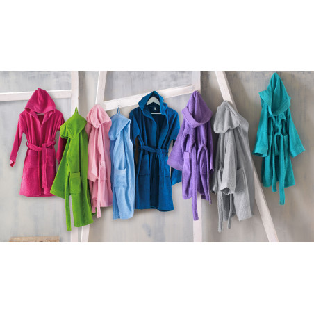 Παιδικό Μπουρνούζι με Κουκούλα Rythmos Twist Μοβ