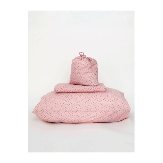 Σεντόνι Μονό με Λάστιχο Palamaiki Confetti Blush 110x200+30