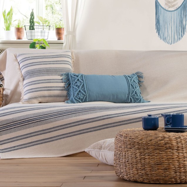 Ριχτάρι Τριθέσιου Nef-Nef Miles White/Blue 180x300