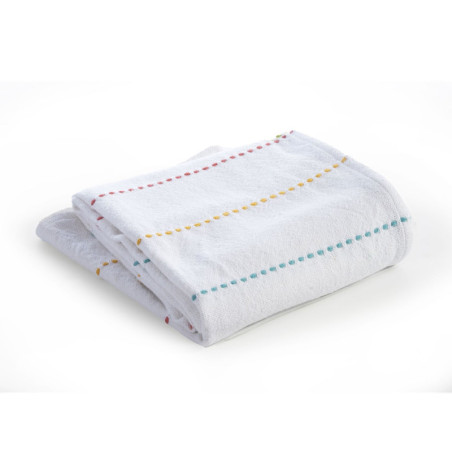 Κουβέρτα Αγκαλιάς Nef-Nef Life Line Coral/Yellow 80x110