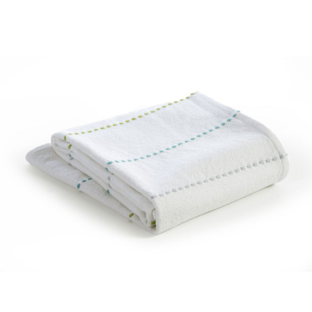 Κουβέρτα Κούνιας Nef-Nef Life Line Aqua/Lime 110x150